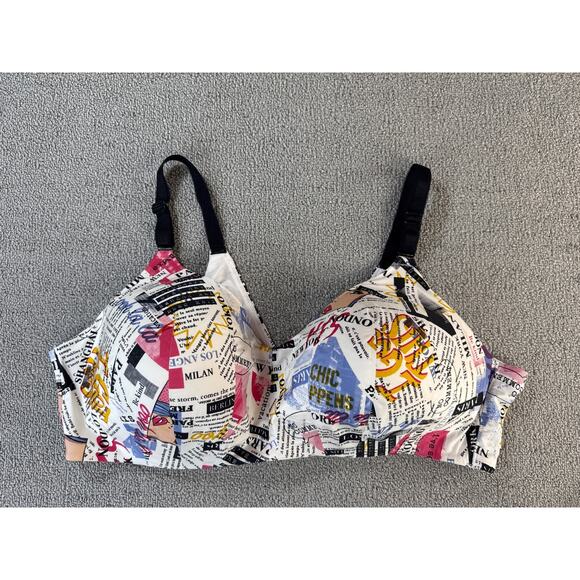 Torrid Curve Bra 360 Back Smoothing Wire Free Lightly Lined Everyday 44C - Picture 4 of 10